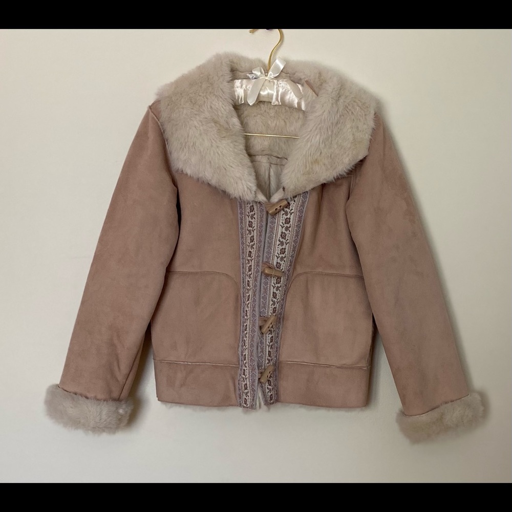 🌲Coldwater Creek Faux Fur/Suede Jacket🌲 - Picture 7 of 7